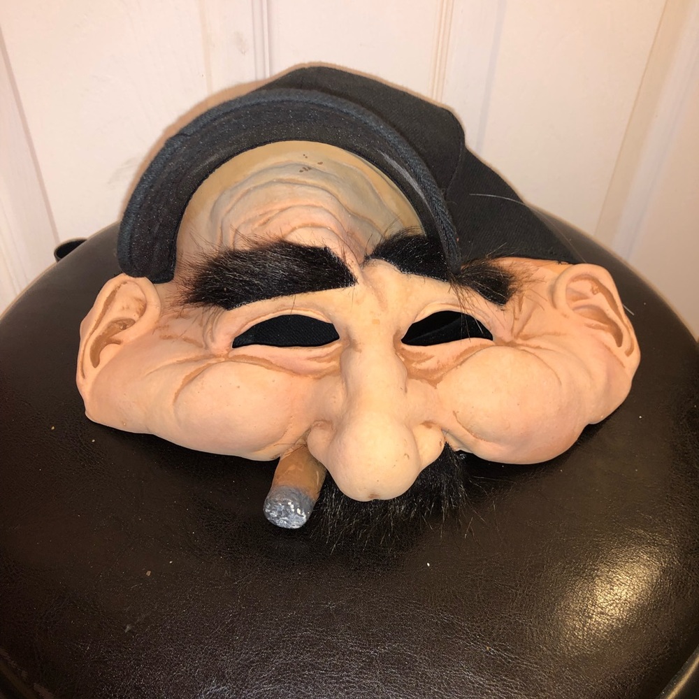 STAN THE MAN , HALLOWEEN MASK , MAN SMOKING